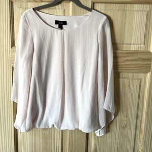 AGB Chiffon blouson dress shirt blush